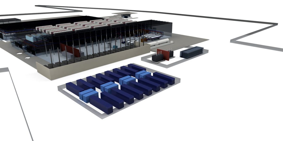 Gesamtanlage mit Speicherpark